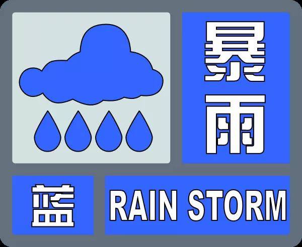 天气预报雨的符号图片